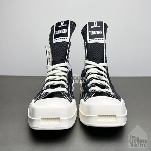 Rick Owens x Converse DRKSHDW Turbodrk Chuck 70 High 'Black' OG 172344C - Picture 13 of 13
